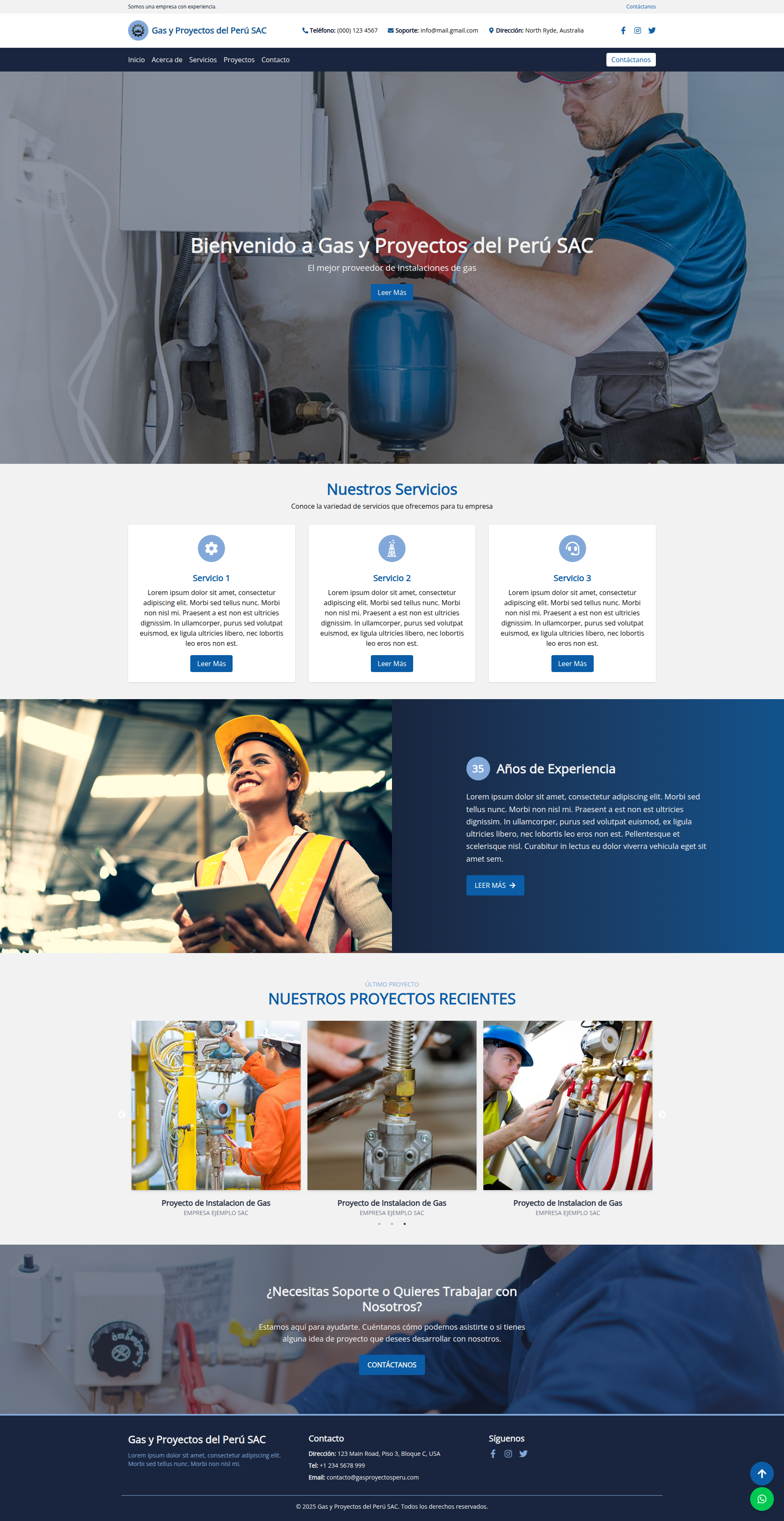Gas y Proyectos